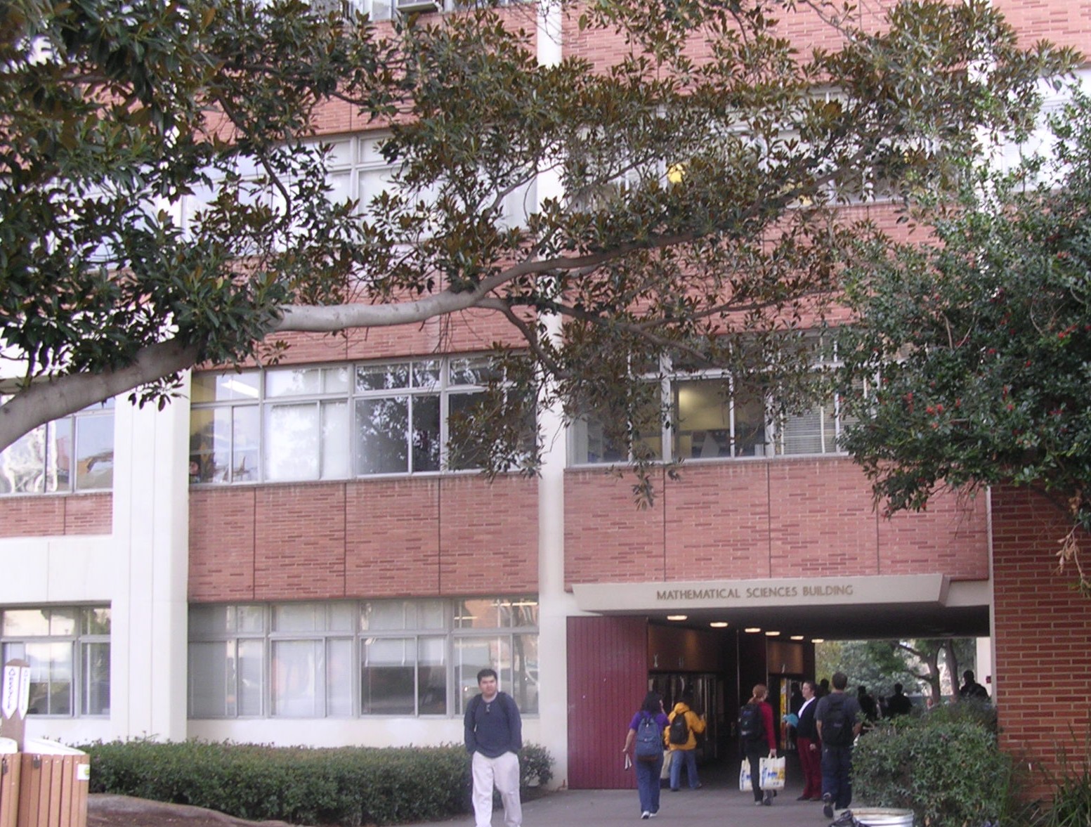Breezeway entrance to the Mathematical Sciences Building (from the north)